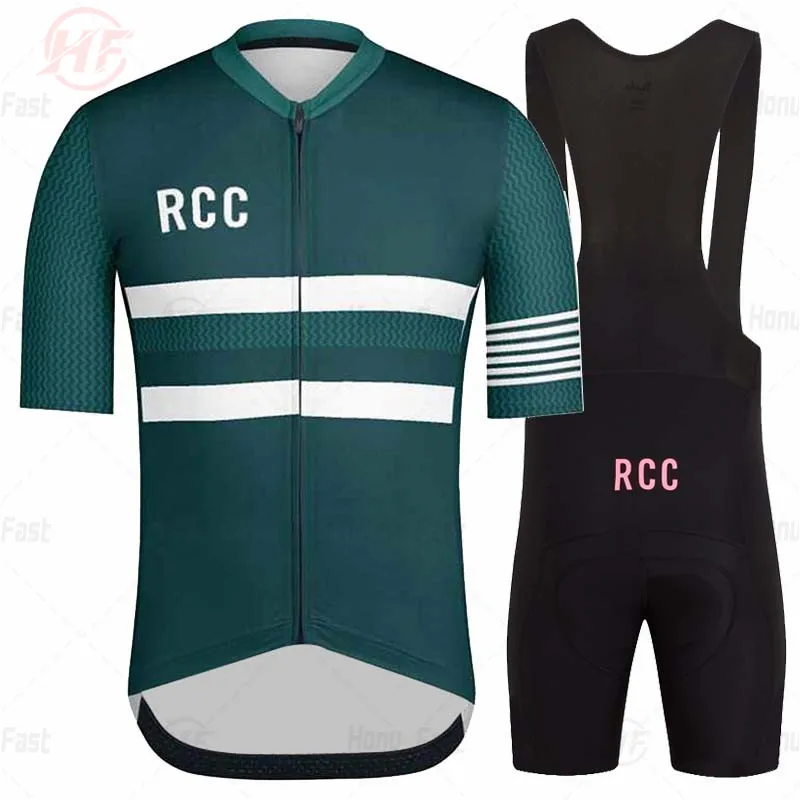 Breathable Cycling Clothing for Men, Short Sleeve, Rcc Jersey Set, Custom Road Bike Training Wear, Maillot Ropa Ciclismo Hombre