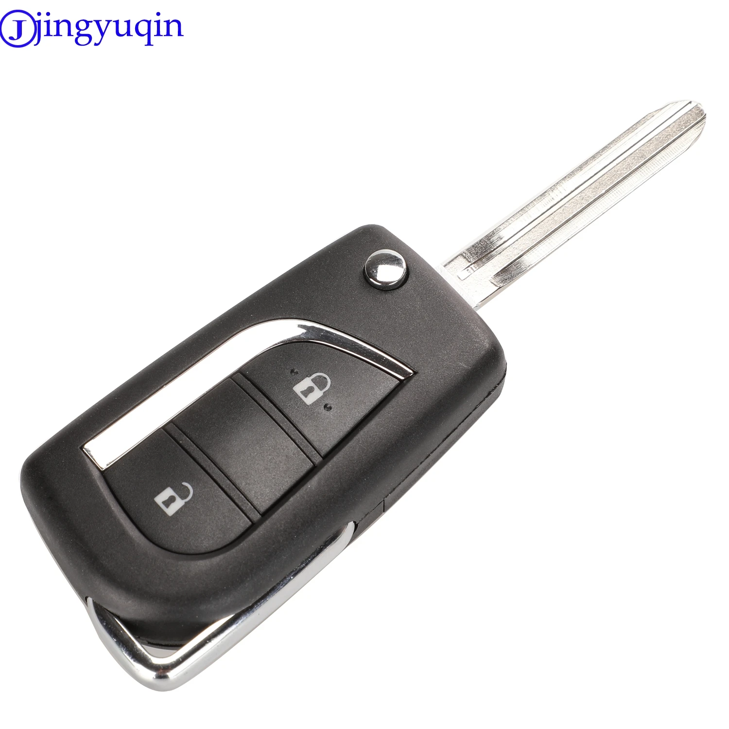 jingyuqin Remote Folding 2/3 Buttons Car Key Shell For Toyota Corolla RAV4 Before 2013 toy43 toy48