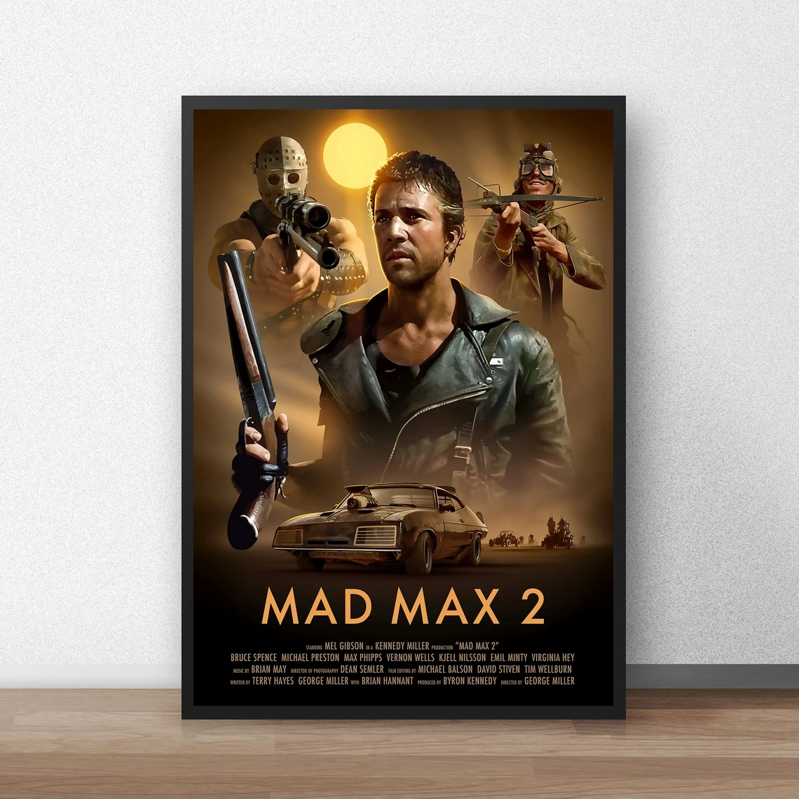 Mad Max 2 Movie Poster Canvas Art Print Home Decoration Wall Painting ( No Frame )