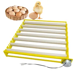 360 Degree Automatic Rotary Egg Turning Roller Tray Duck Quail Bird Poultry Egg Hatching Incubator Farm Incubation Tool 220V