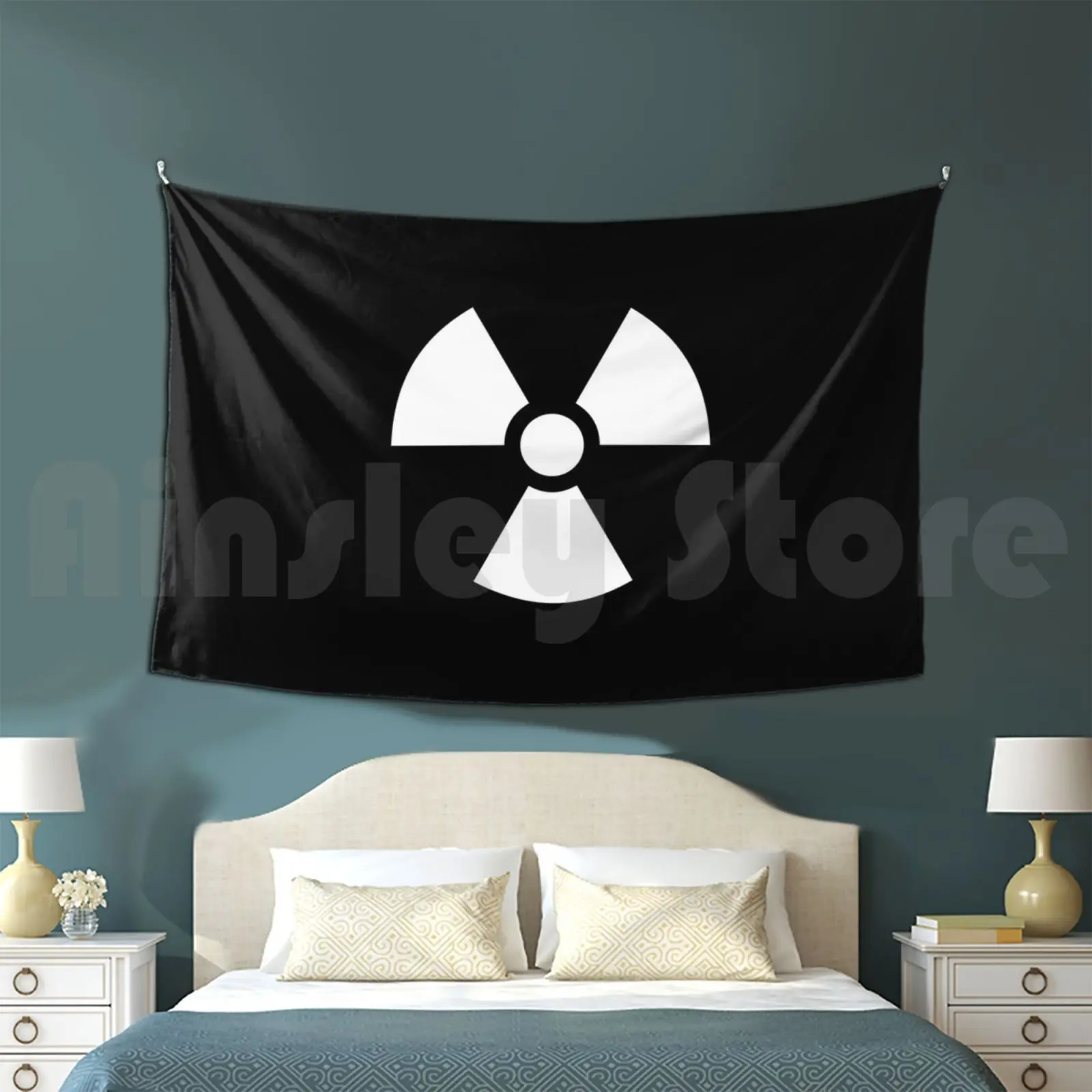 رمز الخطر المشع، نسيج مخصص، رمز الخطر المشع، علامة تحذير، إشعاع #1