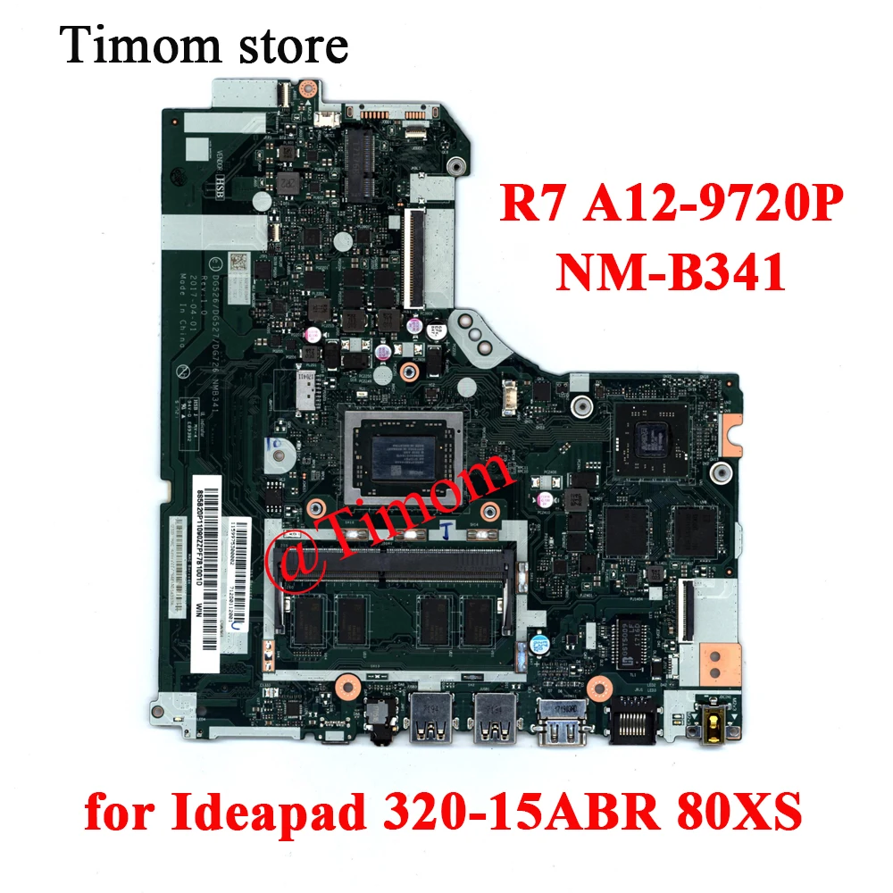 

A12-9720P R17MM for Ideapad 320-15ABR 80XS Independent Motherboard NMB341 5B20P11112 5B20P11076 5B20P11085 5B20P11078 5B20P11084