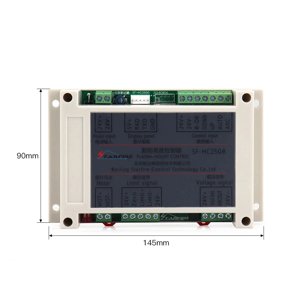 Regolatore SF-HC25G di altezza di tensione dell'arco di THC del Plasma con JYKB-100 del sollevatore di THC per il regolatore di altezza della tagliatrice del Plasma