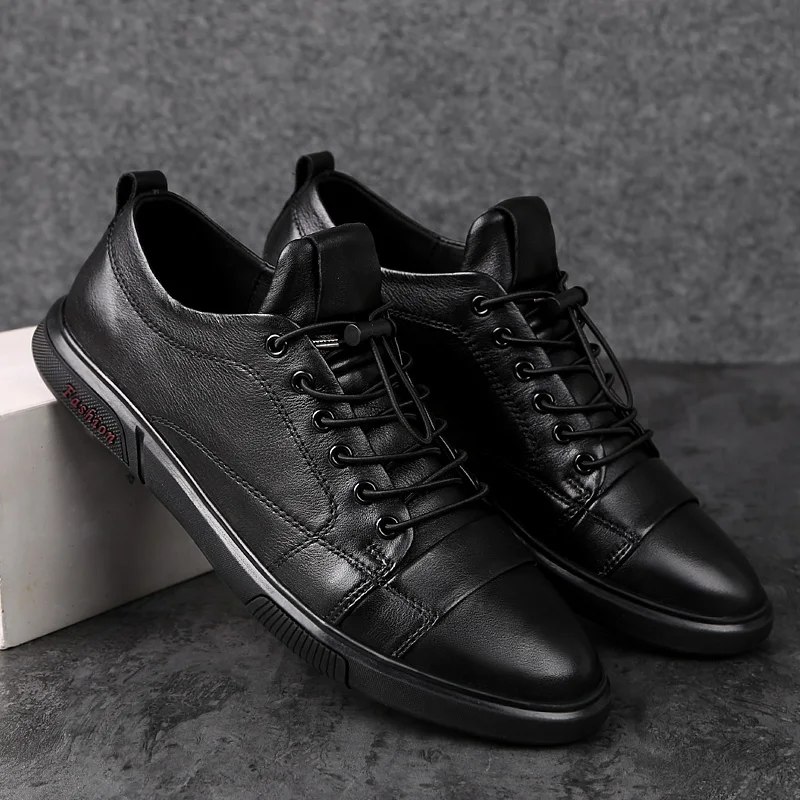 2021 New Classic Flat Shoes Men's Dress Shoes Outdoor Lace Up Leather Wing Sharp Italian Formal Oxford Shoes Size 37-47