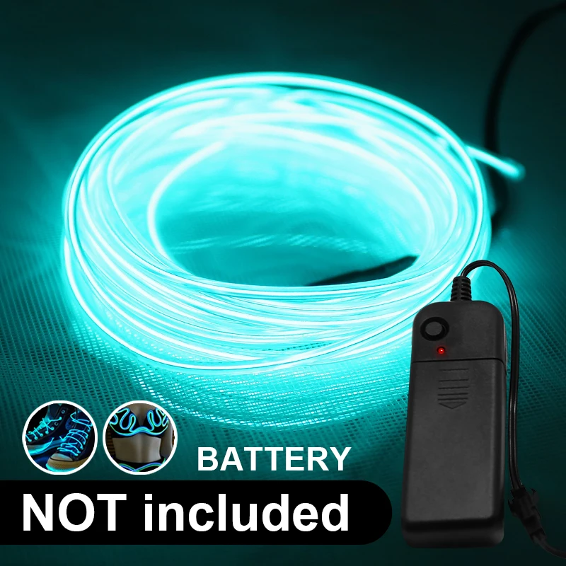 

1M/2M/3M/5M Neon Light Flexible Decor LED EL Wire Rope Dance Party Sign Anime Waterproof Neon LED Lamp Tube Christmas LED Strip