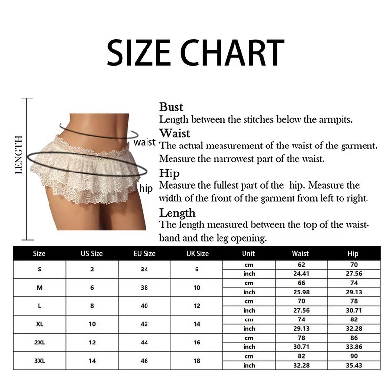 Women Mini Lace Skirt Sexy Lingerie Perspective Ladies Dress Erotic Underwear Flirty Hemline Thongs Plus Size Chic Babydoll Set