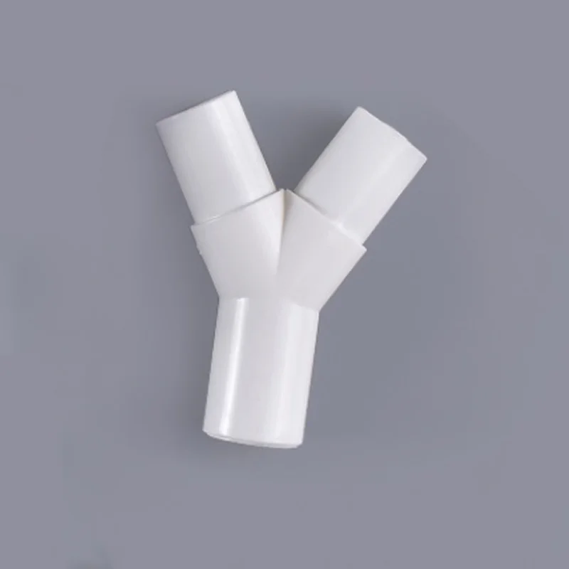 PVC Plastic Y Type Tee Y Tee Fork Water Pipe Tee Drip Box Tee Joint 16mm / 20mm 1Pcs