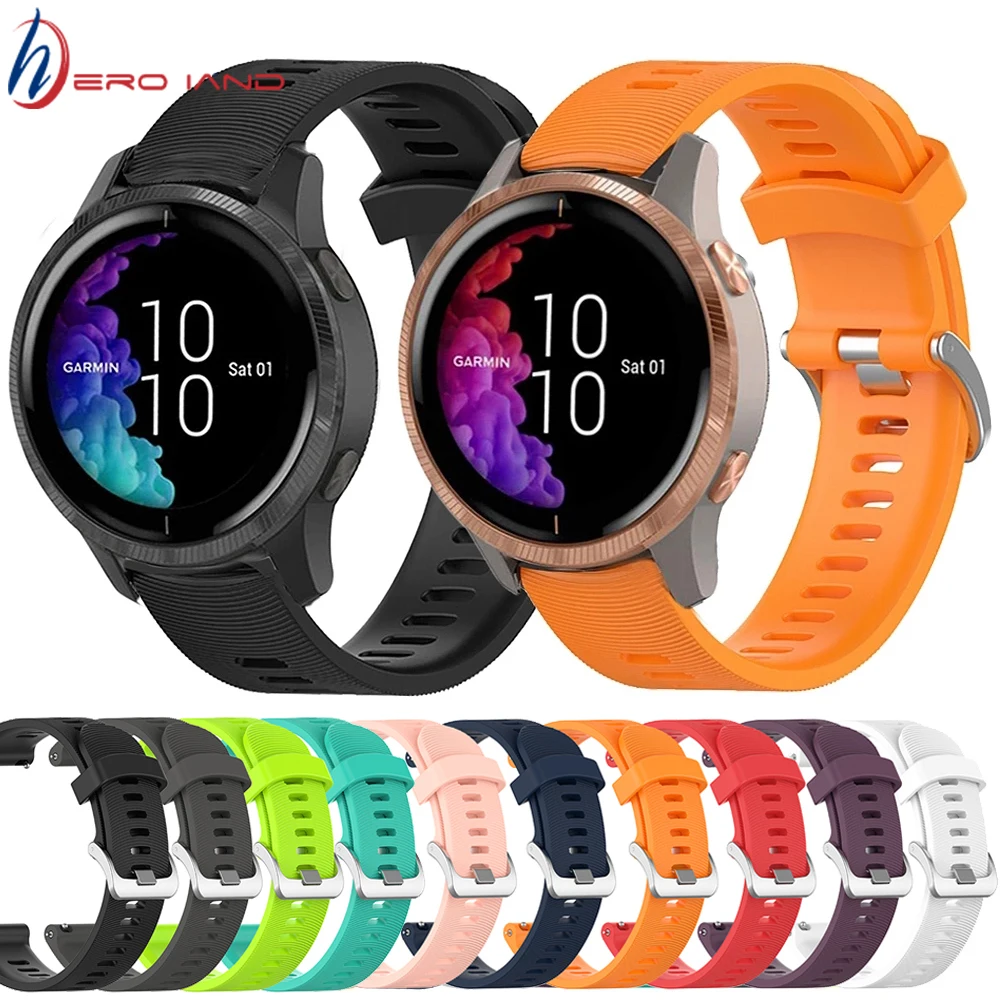 

For Garmin Venu/Vivoactive 3 HR/245/645 Smart Watch Replacement Silicone Watch Strap For Huami Amazfit Bip/GTS 20MM Wristband