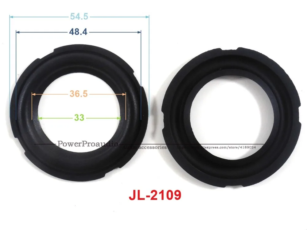 New 10 pcs /lot = 5 Pair 2.5 inch Woofer Repairable Parts / Speaker Rubber Surround  ( 54.5mm / 48.4mm / 36.5mm / 33mm )