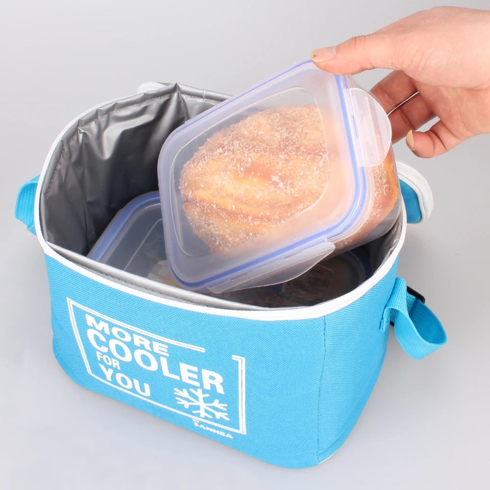 SANNE Solid Cooler Lunch Bag Thermal Waterproof Portable Insulated Ice Pack Can Carry Food and Drink Insulated Thermal Bag