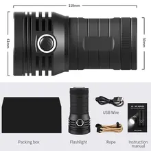 Super Bright 10400mAh LED Flashlight #5