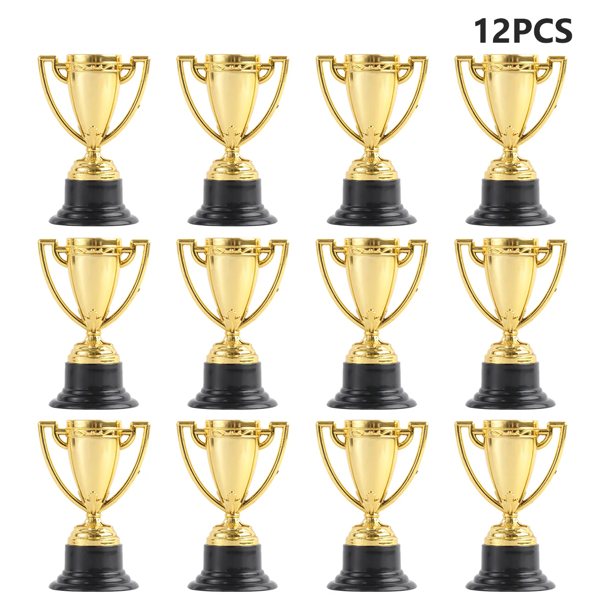 

10pcs/12pcs Golden Award Trophy Plastic Reward Prizes Decor Kindergarten Audlt Audlt Kids Gift Awards