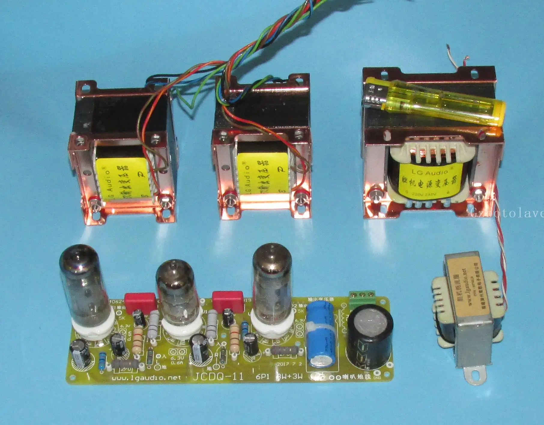 6N1 push 6P1 tube amplifier kit tube amplifier DIY board include transformer （not include the tubes）