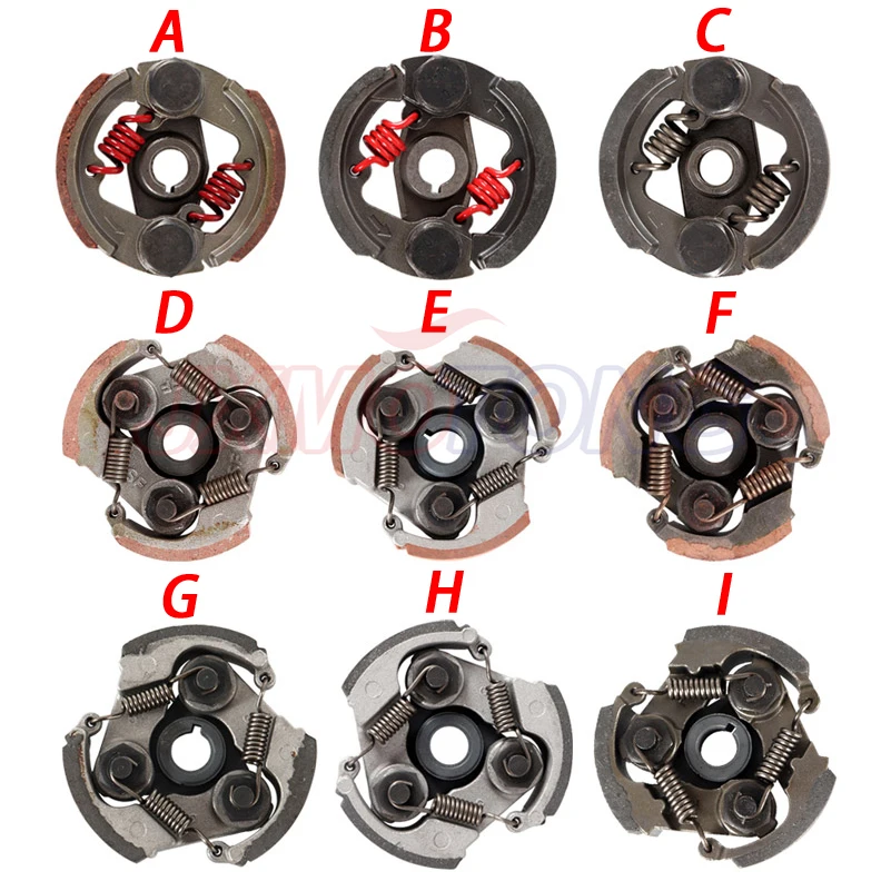 2-suwowe 47cc 49cc aluminium lub żelazo Minimoto Sprzęgło odśrodkowe ze stopu Mini Moto Dirt Bike Atv Quad 2 Sprężyna buta 3 Sprężyna buta