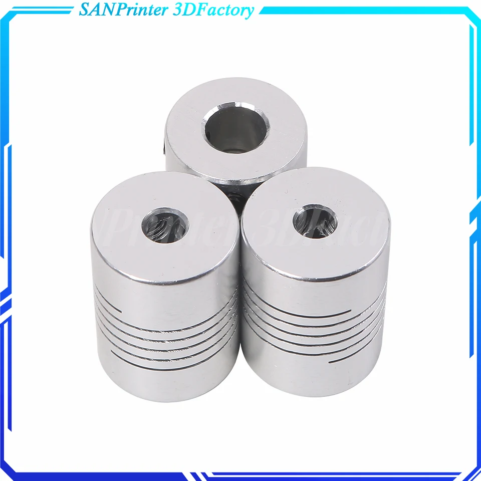 D19 * L25 Aluminium Flexibele Jaw Shaft Coupling 5/6/6.35/8Mm 10Mm Cnc Stappenmotor Koppeling Encoders Graveermachine