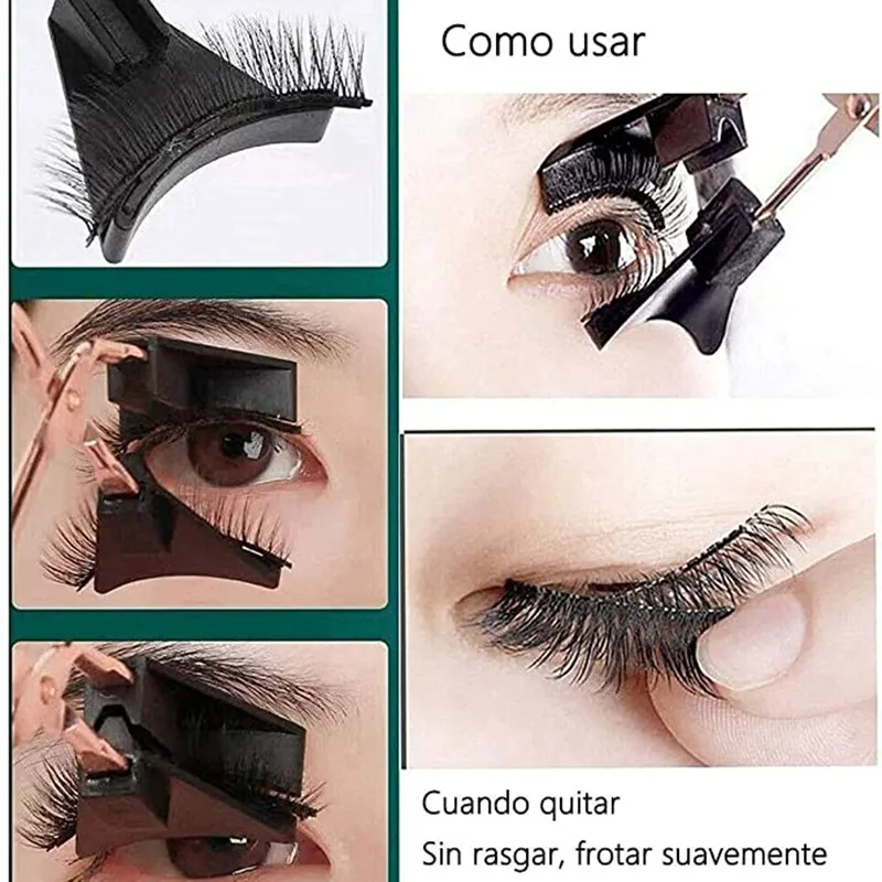 4 Paar 5 Magnete 3D Magnetische Falsche Wimpern Handgefertigte Künstliche Faux Cils Magnetische Natürliche Nerz-Wimpern mit Pinzette – Detail 2