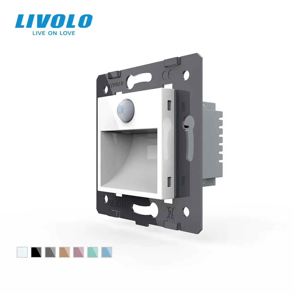 

Livolo EU Standard PIR Footlight Switch,Intelligent Sensor,Recessed Corner Led Warm Stair Lamp for Porch Corridor Up In Dark