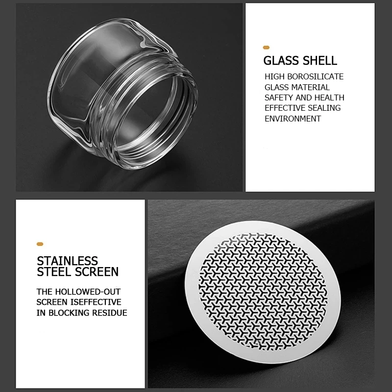 YOMEEI 200ML Tea Water Bottle Travel Drinkware Portable Double Wall Glass Tea Infuser Tumbler Stainless Steel Tea Filters