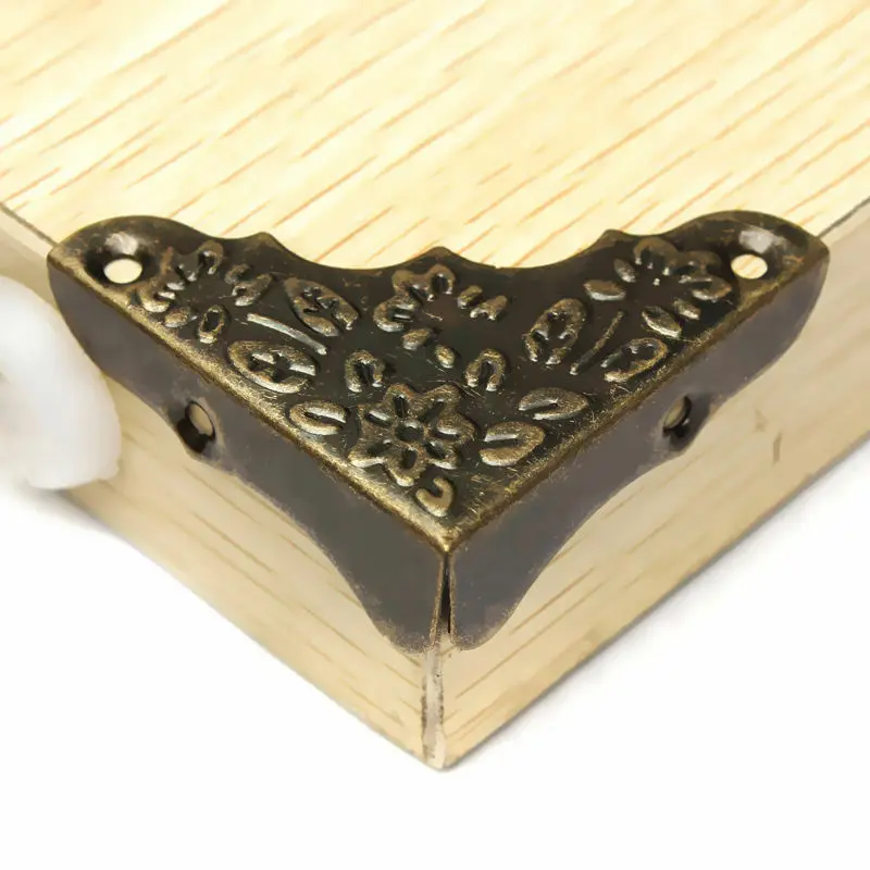 12 Uds. Práctico metal bronce libro álbum de recortes menú carpeta protectores de esquina esquina para álbum de fotos DIY
