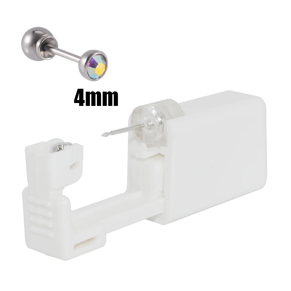 1PC 316L Chirurgisch Staal Oor Stud Wegwerp Steriele Piercing Stud met Veilige Bal Gesp Set Piercing Gun Body piercing Sieraden - afbeelding 1