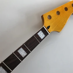 4 String Electric guitar bass neck Maple20fret 34inch Rosewood fingerboard Yellow gloss DIY