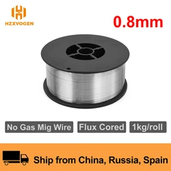 HITBOX MIG Wire Flux Cored 1.0/0.8mm 1kg Self-shielded No Gas Wires Iron Welding Carbon Steel Gasless MIG Welder Accessory