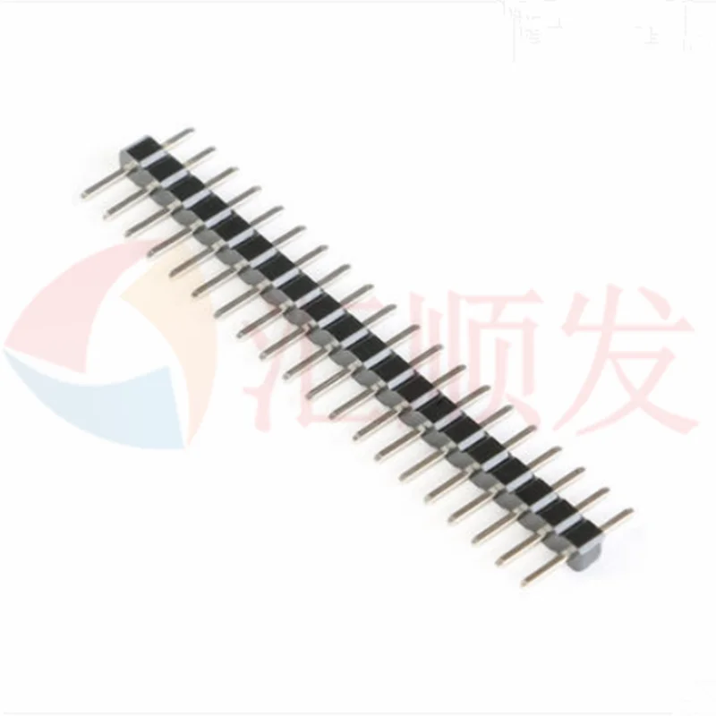 10PCS!!! Single row pin pitch 2.54MM 1*2/3/4/5/6/7/8/10/12/20/40P copper pin header pin