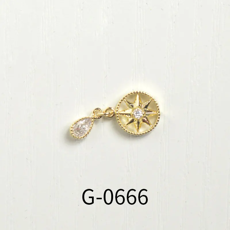 10 teile/los 3D Mond Bogen Zirkon Kristalle Legierung Strass Schmuck Nail art Dekorationen Nägel Zubehör Charms Liefert G0649