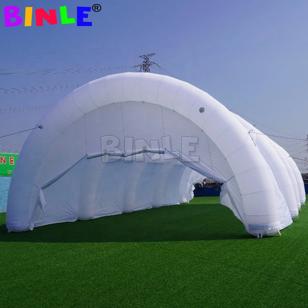 Customized Large White Inflatable Warehouse Hangar Outdoor Sport Arch Tunnel Tent  Pavilion Marquee For Event Wedding Party