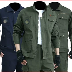 2021 Cotton Overalls Suit Men's Spring And Autumn Wear-resistant Auto Repair Workers Outdoor Sport Protective Clothing