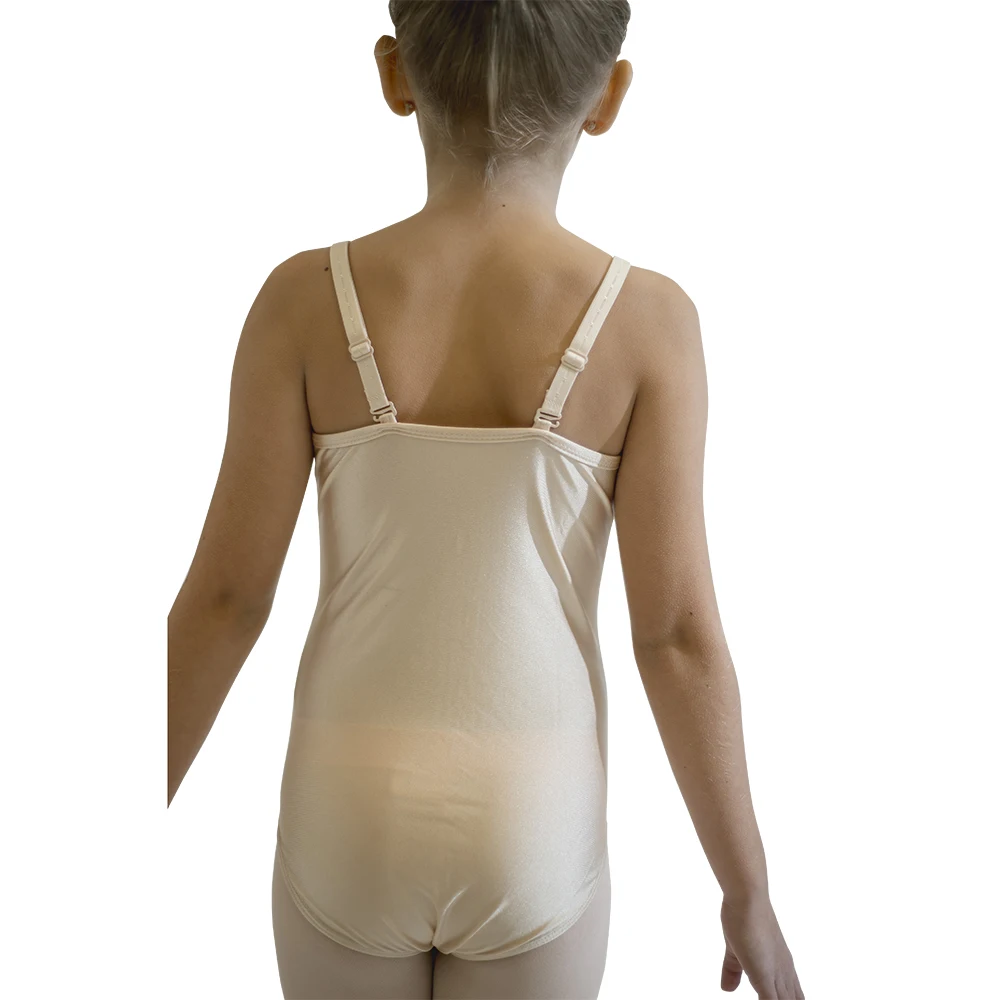 Traje de dança feminino de balé em lycra brilhante, camisola collant com alças elásticas ajustáveis, roupa íntima para dança, 18 cores