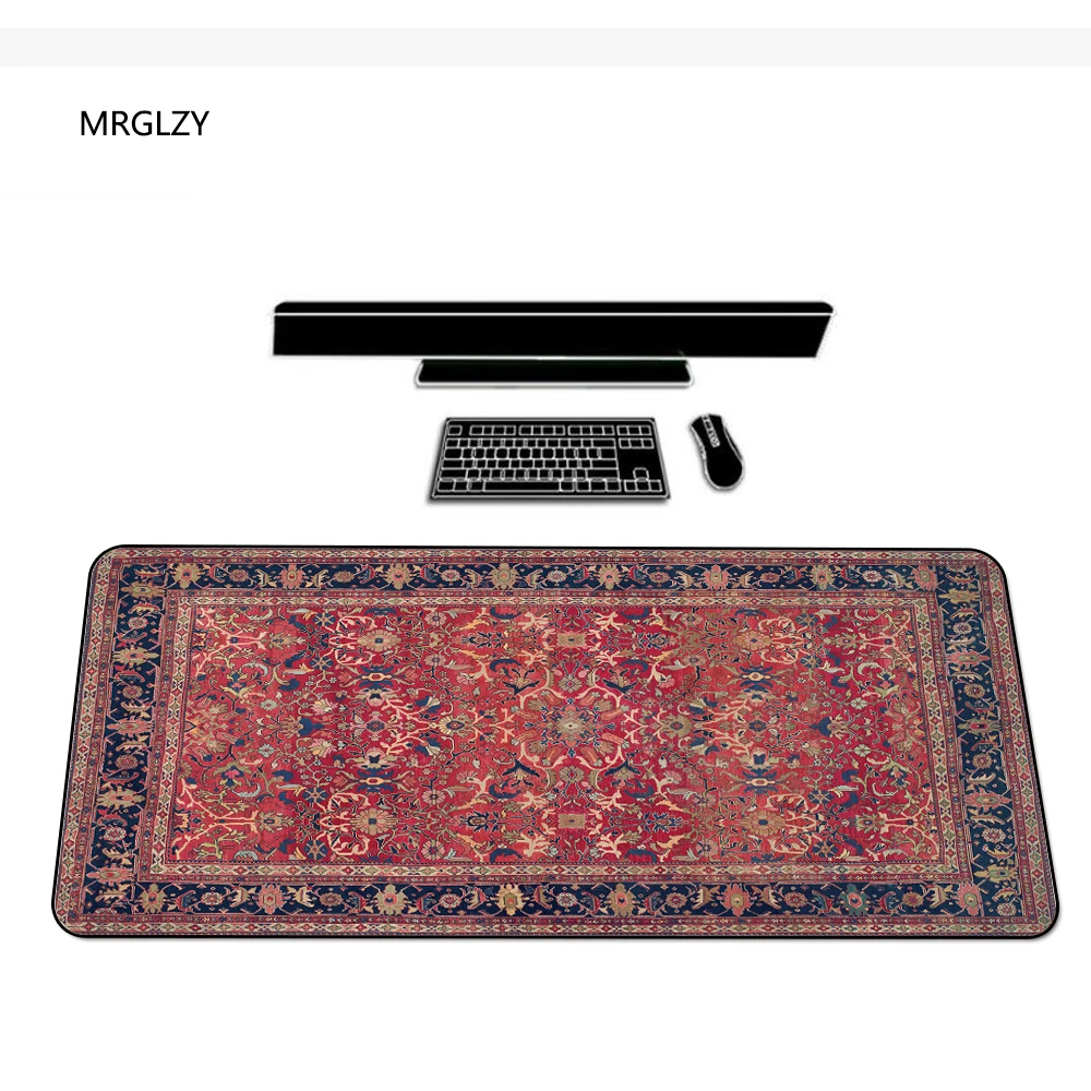 

MRGLZY Beautiful Persian Carpet Design Unique Gamer Mouse Pad 400X900MM Keyboard Pad Gaming Pc Mouse Mat Keyboard Rest