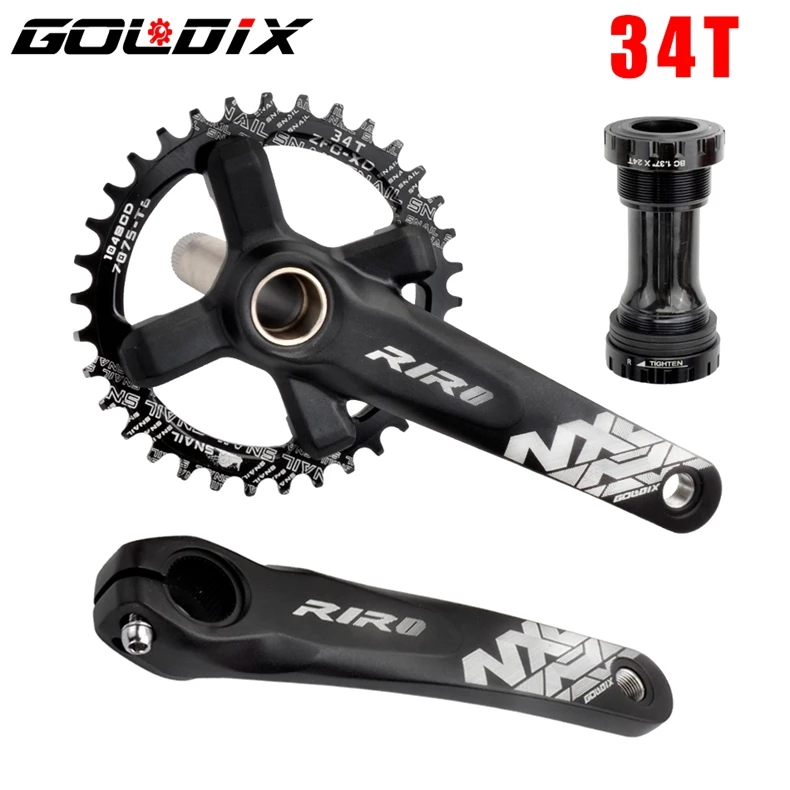 riro Bicycle XT Crankset Mtb Integrated Crank 170 175mm Hollowtech