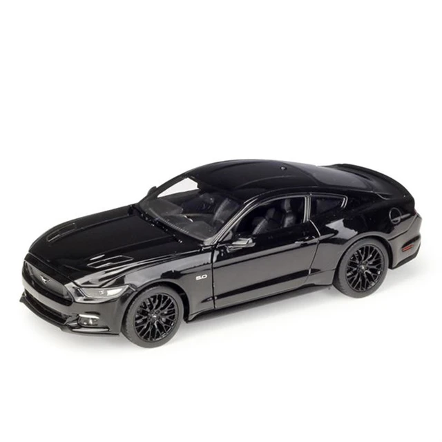 Welly 1:24 2015 Ford Mustang GT Black sports car Car Model Supercar Model  Alloy Car Model Collection Gift