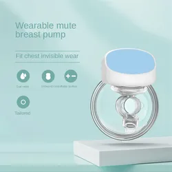 Smart Wearable Electric Breast Pump Large-caliber Hands Free Handheld 5-speed Adjustable Massage Milking Machine Maker for Milk