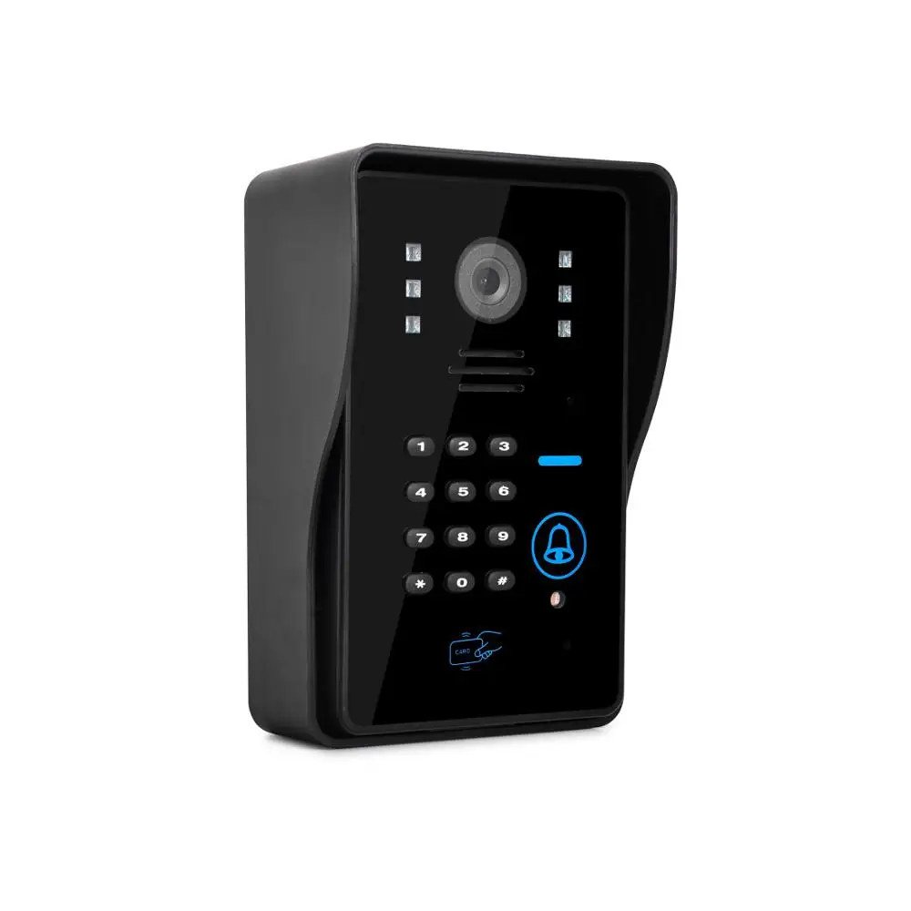 Tuya wifi 7 polegada com fio de vídeo porta telefone monitor suporte conectar para casa sistema entrada interfone hd câmera desbloqueio remoto