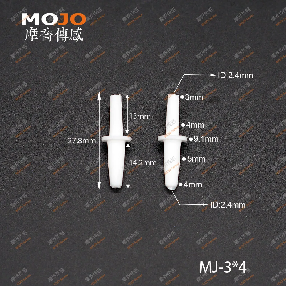 2025 MJ-S4x3 (blanc) réduisant les connecteurs de raccord d'eau barbelés de type Straght 4mm à 3mm (100 pièces/lots)