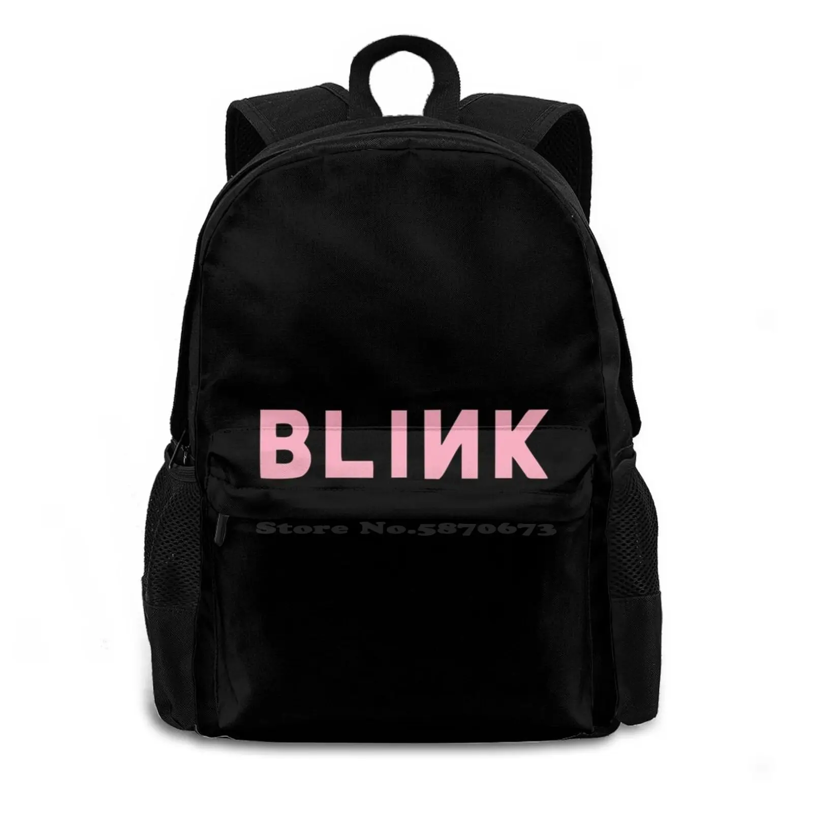 Best Seller-Blink-Merchandise Pattern Design Laptop Travel School Bags Blink Merchendise Blink Stuff Blink Sweater Blink Water