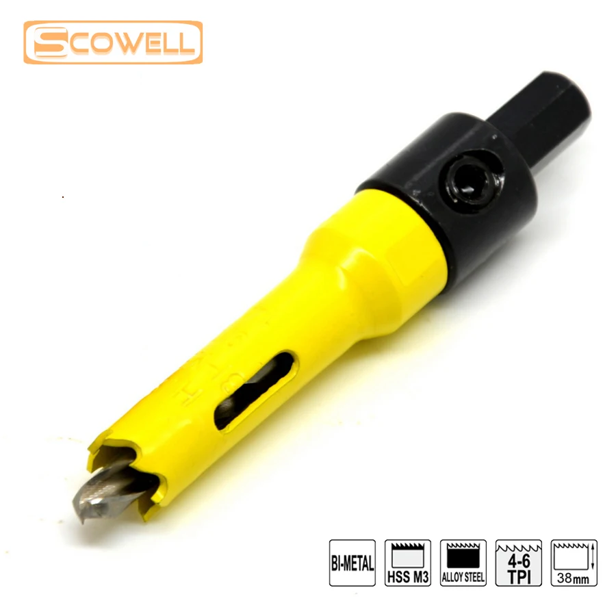 30% OFF 14 mm-29 mm HSS bi-metal M3 lubang gergaji set pemotong kualitas terbaik 6 buah HSS logam bekerja HoleSaw pisau pemotong kit dalam jumlah besar