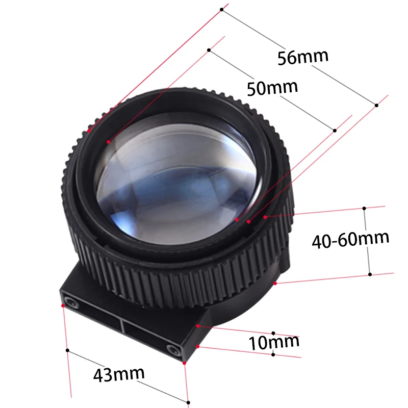 4\'\' LCD projector lenses  professional Projection magnifier lens Short focus wide-angle Blue membrane High transmittance