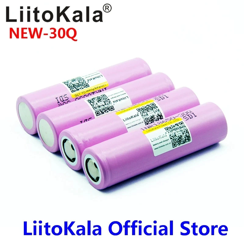 Hot LiitoKala HG2 30Q 18650 3000Mah 3.7V Discharge 18650แบตเตอรี่30A แบบชาร์จไฟได้ท่อระบายน้ำแบตเตอรี่หรือกล่อง mod ไฟฉาย