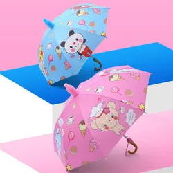 Children's Umbrella Boy Girl Cartoon Baby Kindergarten Pupils Sunshade Sunshade Umbrella Waterproof Cover Long Handle Umbrella