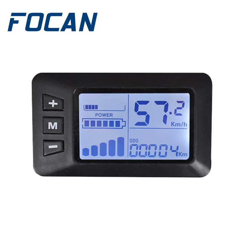 FOCAN Xe Đạp Điện Ebike Phụ Kiện Bộ Điều Khiển G51 Màn Hình Hiển Thị LCD Xe Điện Tăng Tốc Chống Nước Cáp 5pin Nam Nữ