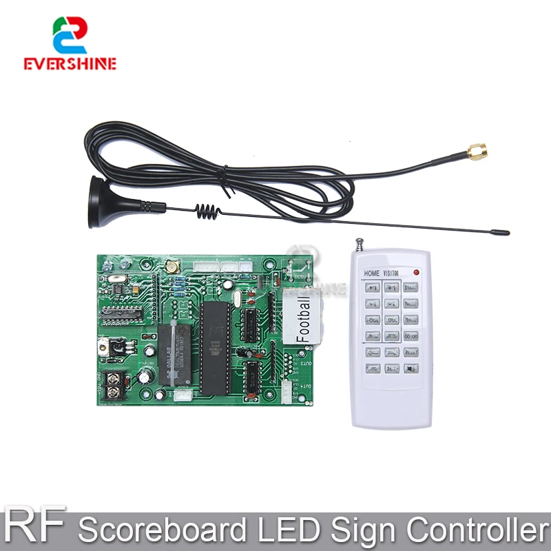 RF Cartão de Controle para 7 Segmento Módulo Número Digital, LED, Eletrônico, Esportes, Futebol, Basquete, Sinal do placar
