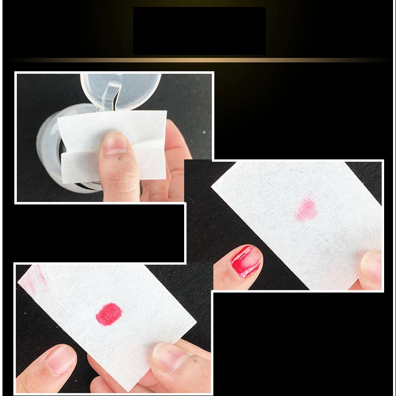 Colorful Lint- Free Wipes Gel Polish Remover Cotton Pads towel Nail Art Cleaning Napkins Manicure Tools Makeup Tool