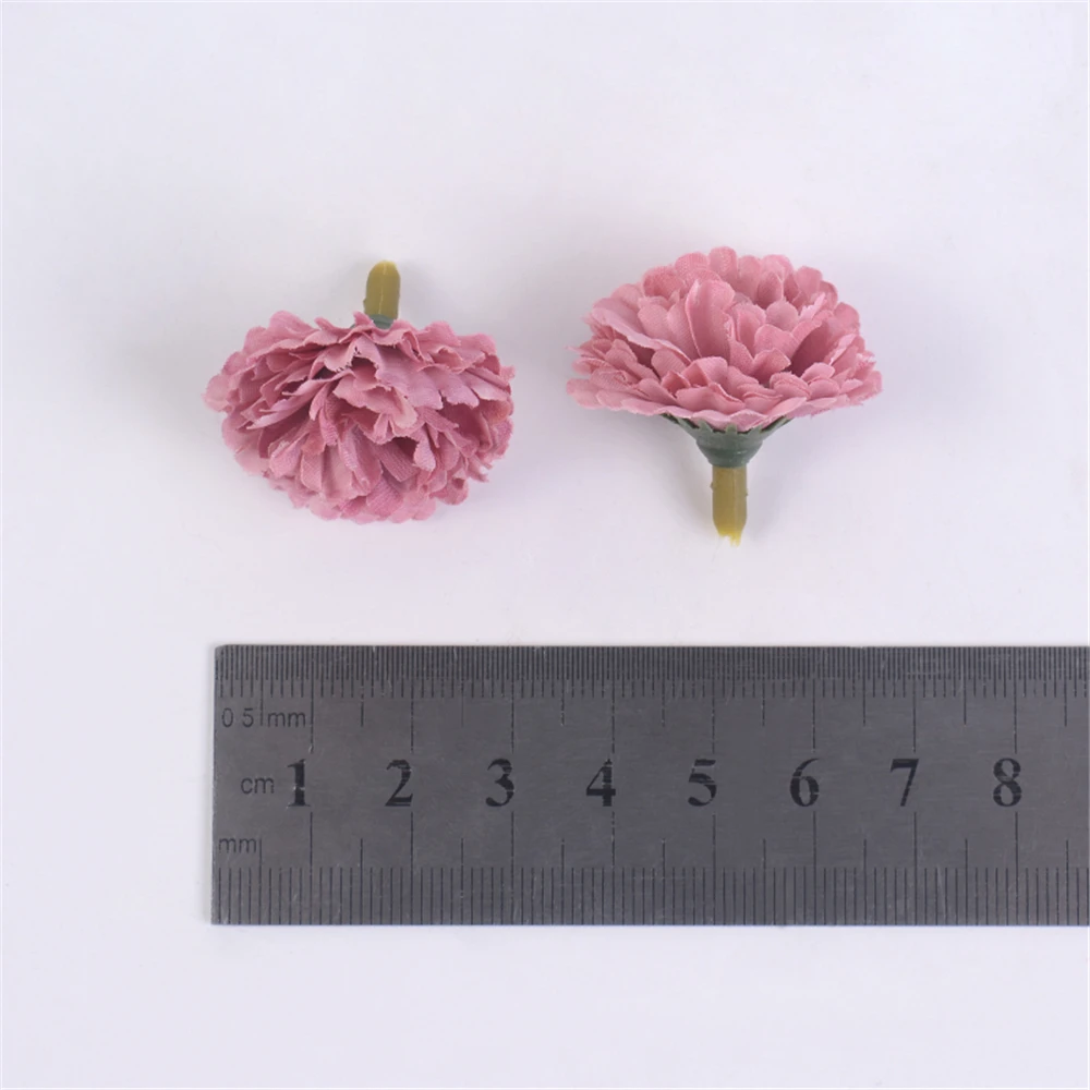 造花,3cm,20個,アジサイの頭,バルク,結婚式の装飾用,花輪用,スクラップブッキング,カーネーション用