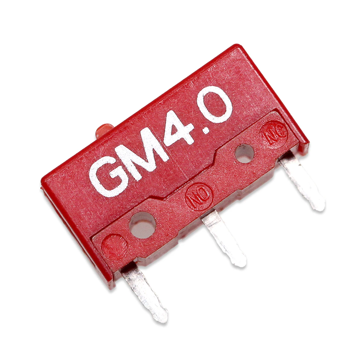 4 pces kailh gm4.0 vermelho micro interruptor 60m vida gaming mouse micro interruptor 3 pinos ponto vermelho usado no computador ratos botão esquerdo 