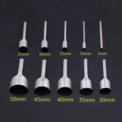 5 MM-50 MM półokrągły dziurkacz skórzany dziurkacz wysokiej ze stali węglowej frez plecak skórzane buty pas siodło skórzane Making Tools