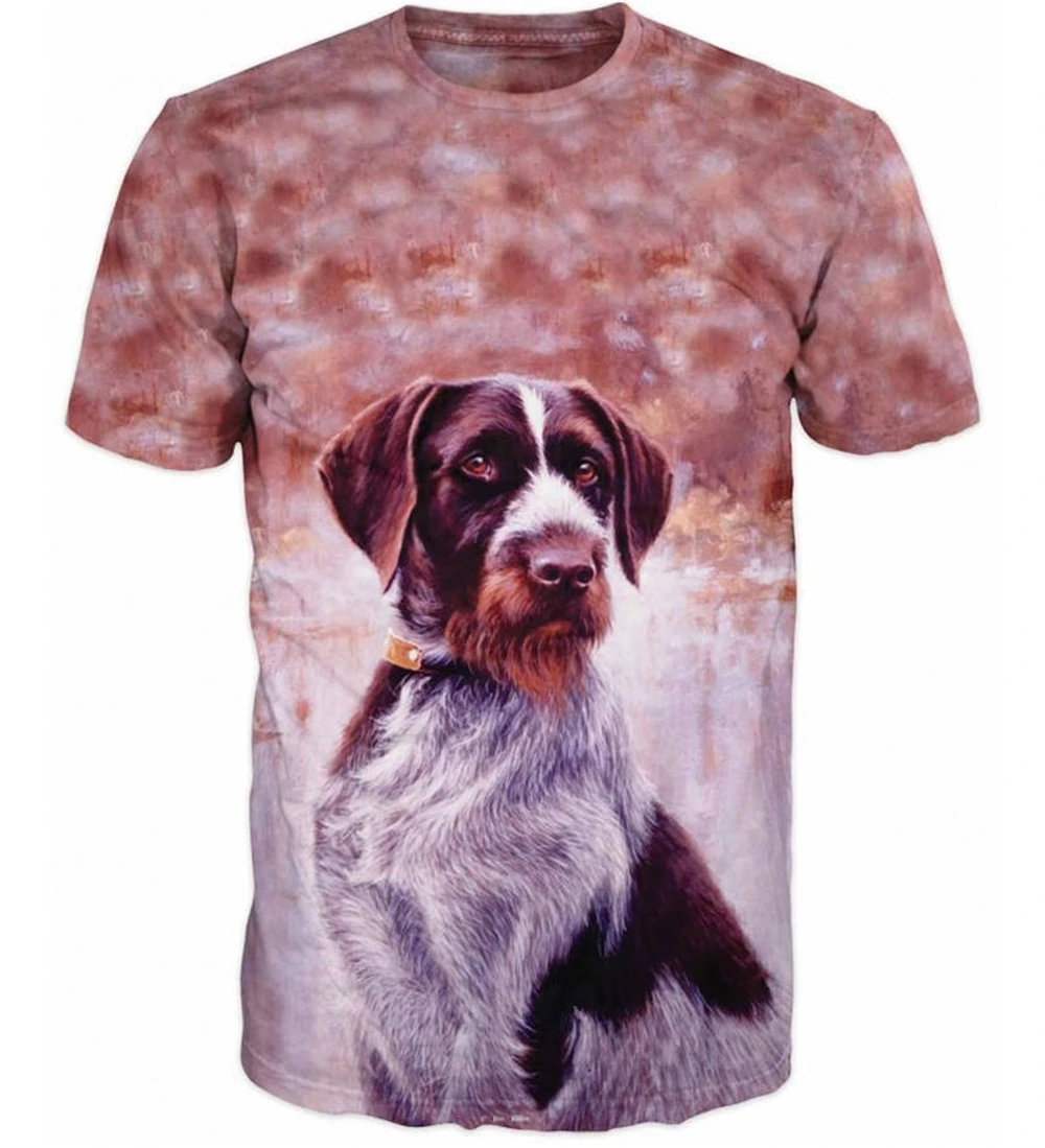 Zomer Mode Jacht Hond 3D Mannen T-shirt Harajuku Stijl Kinderen Dier Ronde Hals Shirt