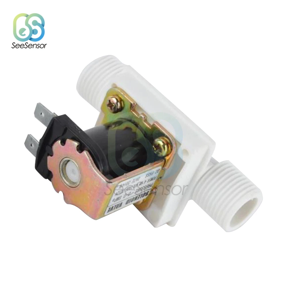 Válvula Solenoide de plástico, dispensador magnético de lavadora, interruptor de controlador de presión neumático de agua potable, 220V, 110V, 24V,